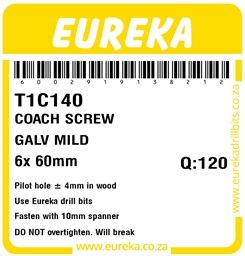 T1C140 - Coach Screw -T1C140_Label_T